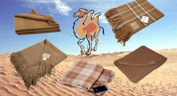 плед из верблюжей шерсти